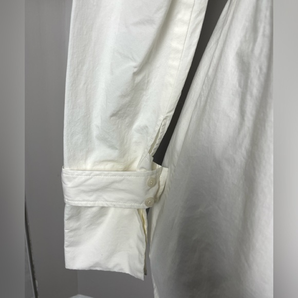 L'Academie Evianna Shirt Dress in Cream White Size Small Cut Out Open Back Bow - Picture 7 of 12